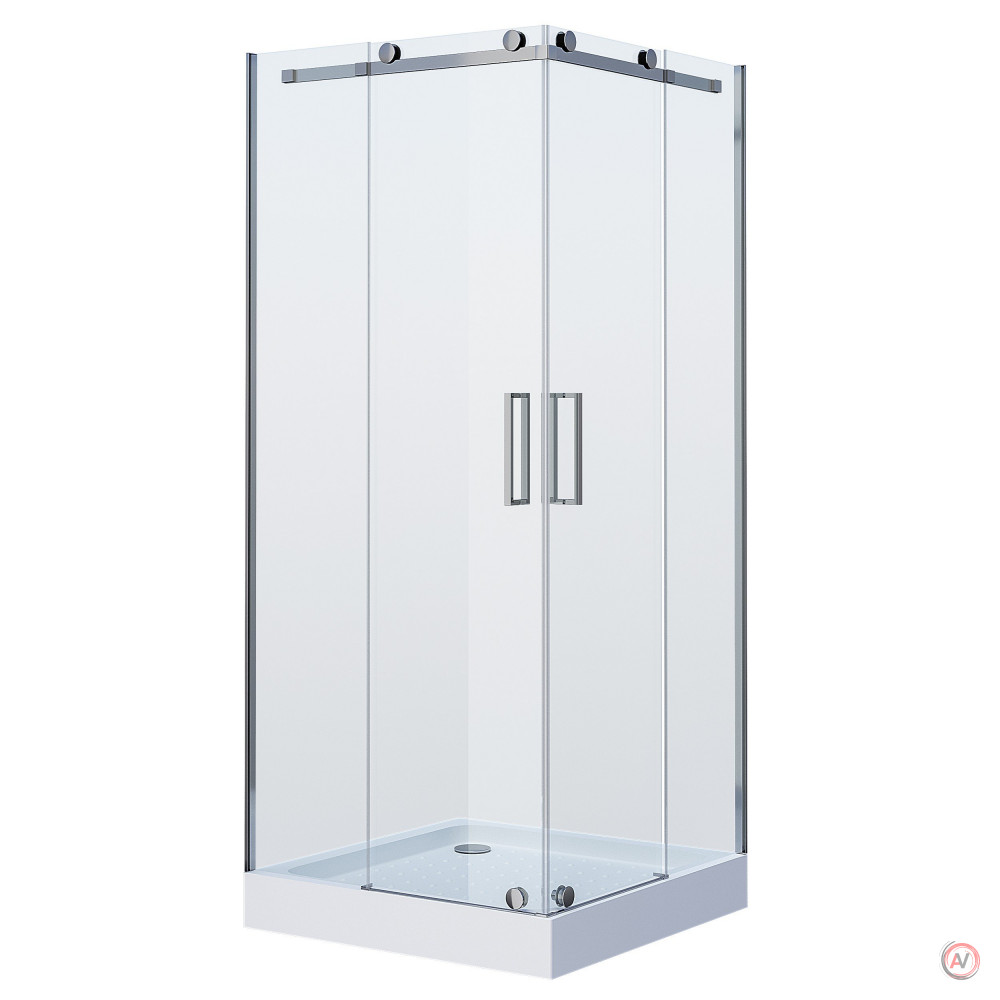 Душ.ограждение GR-1100 Cosmo 100*100*190 квадрат, двери раздвижные 2 места